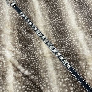 Black Western bling belt